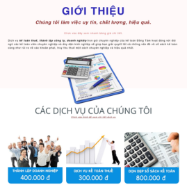 Website dịch vụ Kế Toán Đồng Tâm