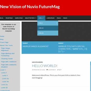 Website mẫu NuvioFutureMagRed