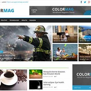 Website tin tức mẫu Colormag