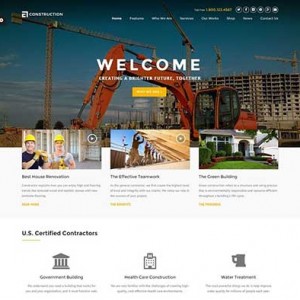 Website mẫu Construction cực đẹp và tinh tế