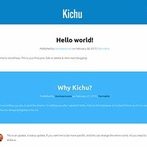Website mẫu đẹp đơn giản Kichu