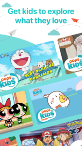 Thiết Kế App Trẻ Em - POPS Kids -Họat hình, ca nhạc,học tiếng anh cho bé
