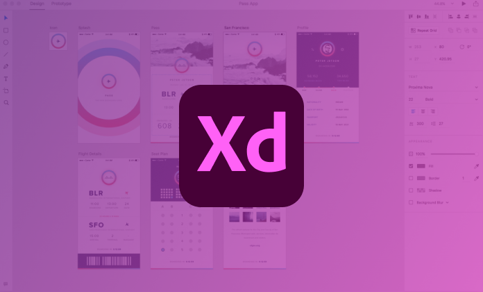 thiết kế app - Adobe XD