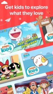 Thiết Kế App Trẻ Em - POPS Kids -Họat hình, ca nhạc,học tiếng anh cho bé