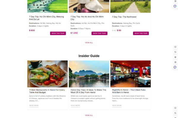 Web marketing Tour Du lịch
