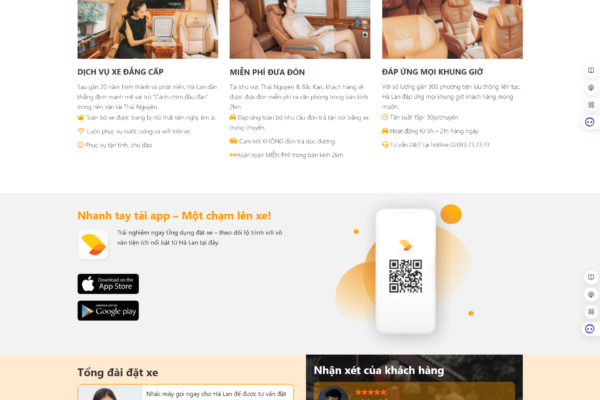 Web Nhà xe