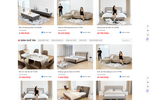 Web bán đồ Nội thất