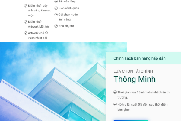 Web giới thiệu dự án Bất động sản