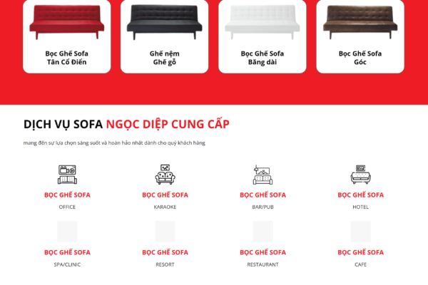 Web dịch vụ Bọc Ghế