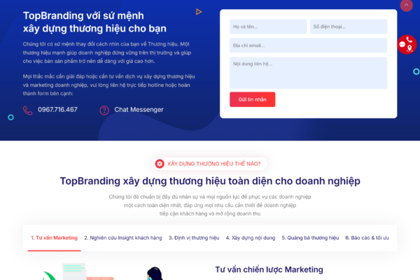 Web giới thiệu Công ty Marketing