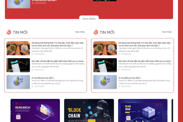 Web tin tức Sàn giao dịch tiền ảo