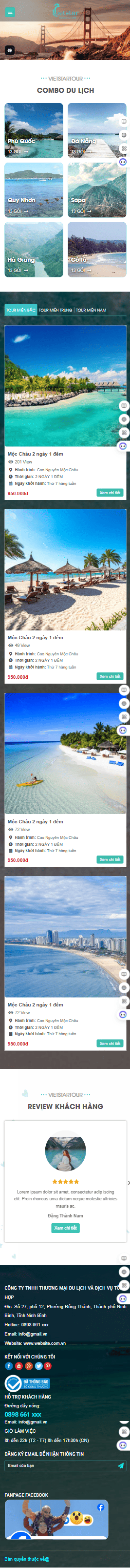 Web Tour Du lịch 2