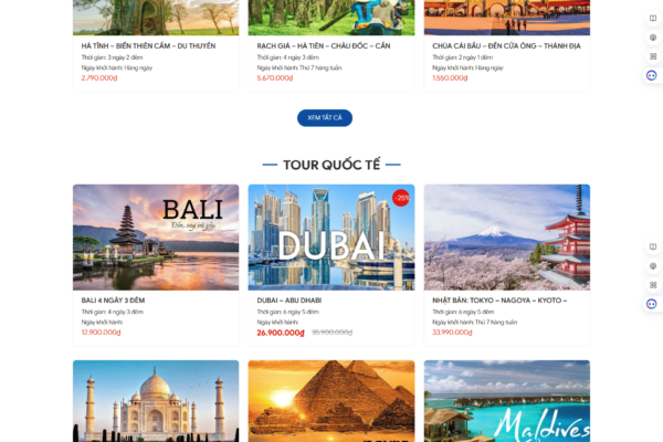 Web Tour Du lịch