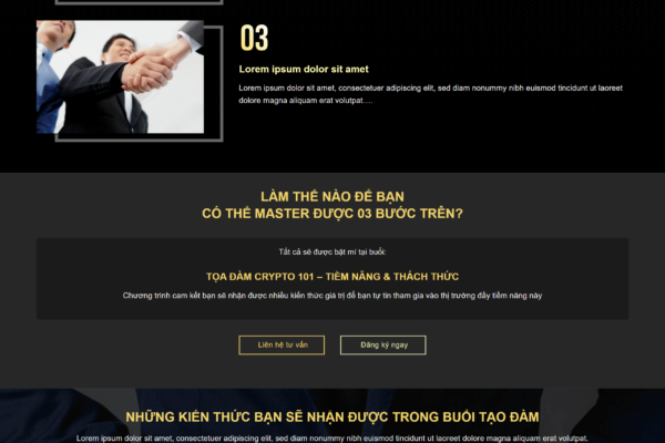 Web Khóa học Crypto