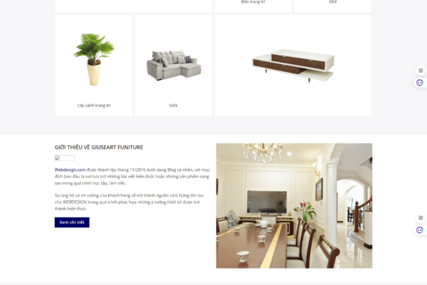 Web Bán đồ nội thất