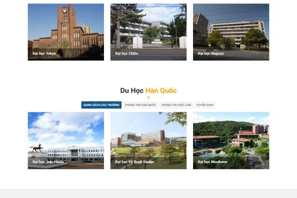 Web công ty Du học Hàn Quốc