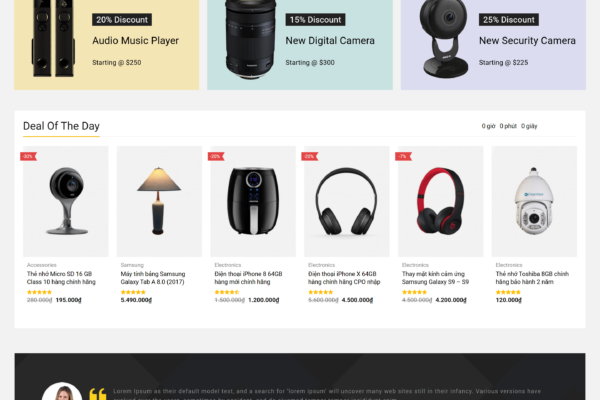 Web bán sản phẩm Công nghệ