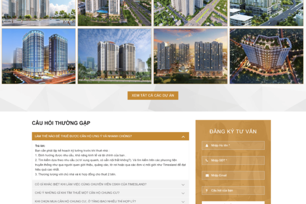 Web giới thiệu dự án Bất động sản