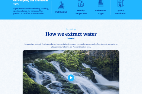 Web giới thiệu Nước uống