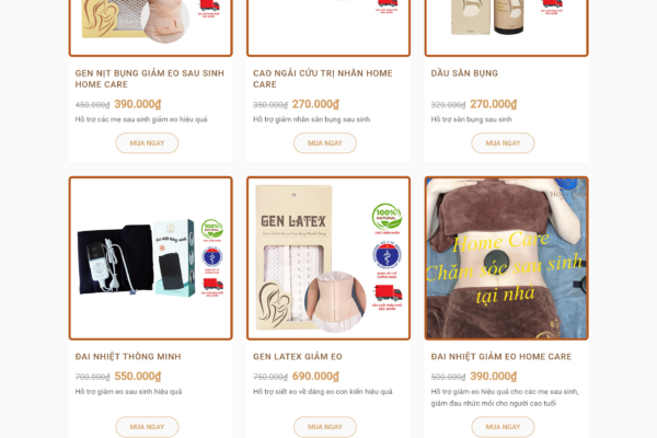 Web bán về sản phẩm mẹ và bé , giới thiệu về các dịch vụ chăm sóc mẹ và bé