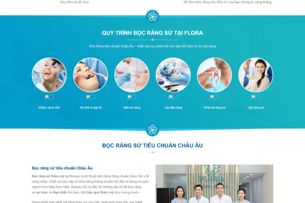 Web giới thiệu Phòng khám nha khoa