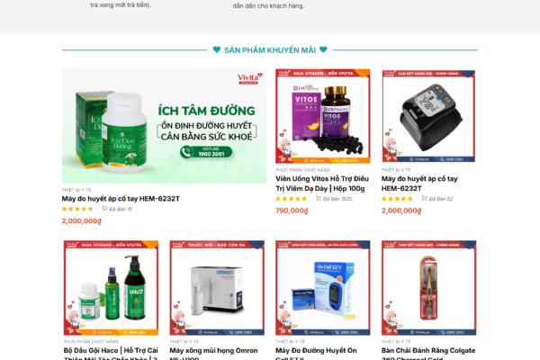 Web thương mại điện tử Bán thuốc