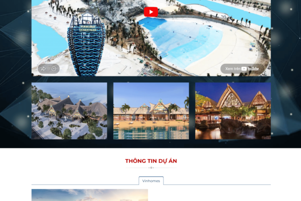 Web giới thiệu dự án Bất động sản