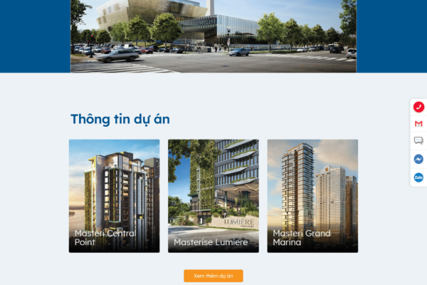 Web giới thiệu dự án Bất động sản