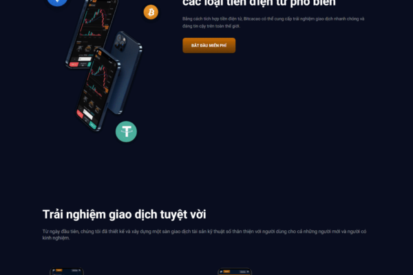 Web giới thiệu sàn giao dịch coin