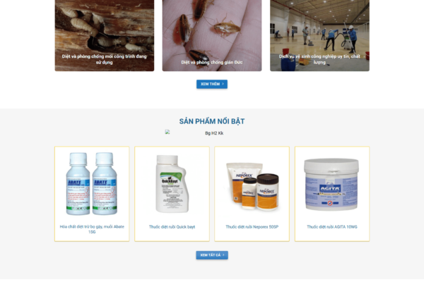 Web Dịch vụ và sản phẩm diệt công trùng