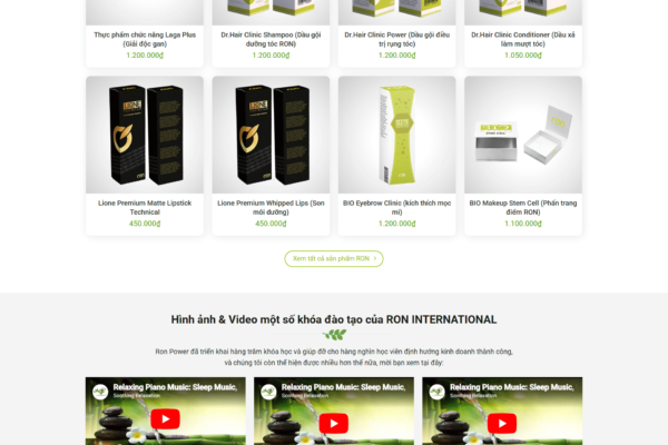 Web Bán dược phẩm và mỹ phẩm