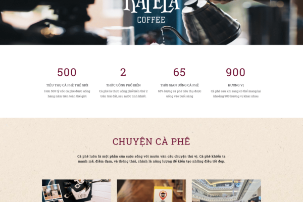 Website thương hiệu cà phê