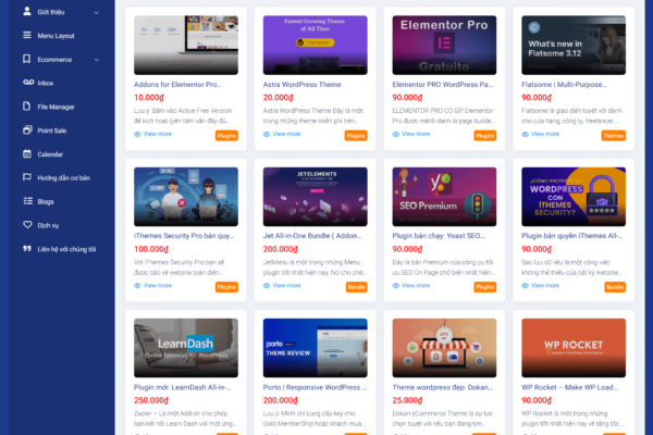 Web bán Plugin WordPress