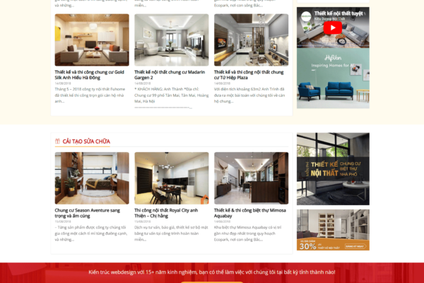 Web Công Ty Thiết kế nội thất