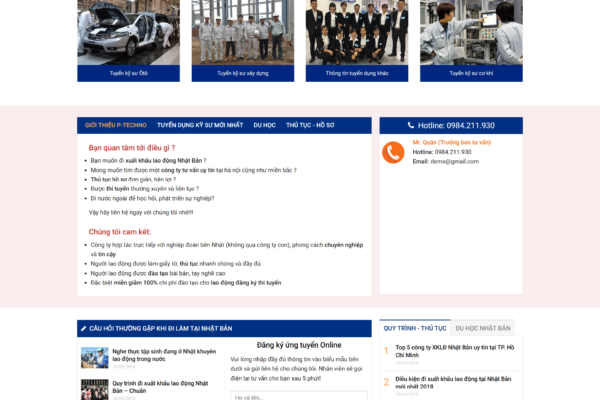 Web dịch vụ xuất khẩu lao động
