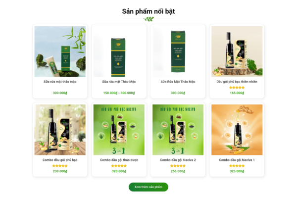 Website bán mỹ phẩm