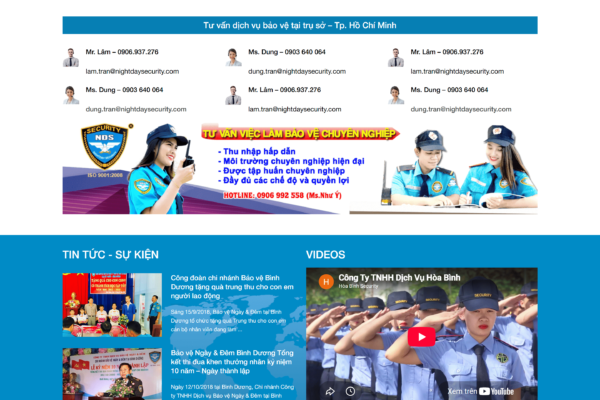 Giới thiệu dịch vụ bảo vệ 24/7