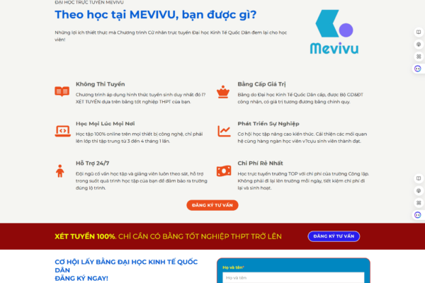 Website đào tạo sinh viên