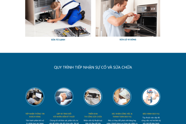 Web dịch vụ sửa chữa thiết bị điện