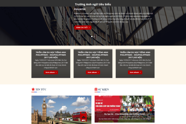 Website bán khóa học tiếng anh