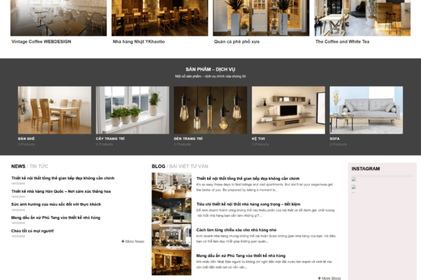 Website bán đồ nội thất