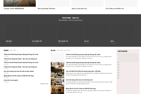Website bán đồ nội thất