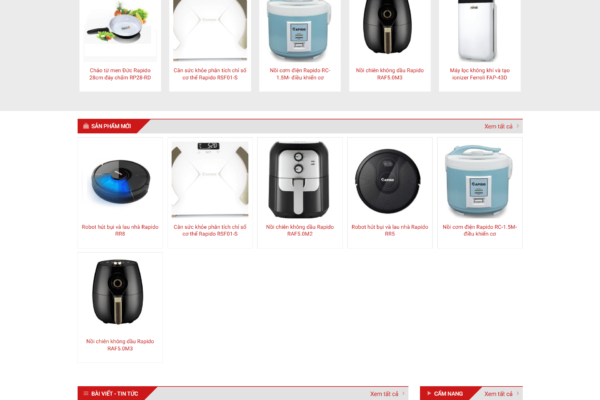 Website bán đồ gia dụng thông minh
