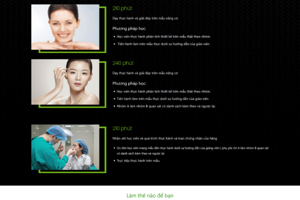 Web học làm đẹp
