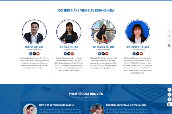 Website giới thiệu dịch vụ kế toán