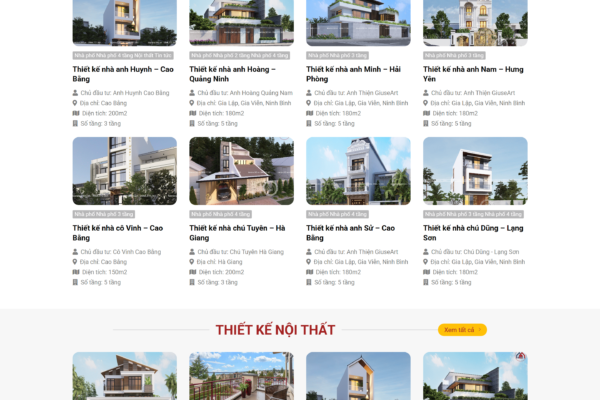 Web thiết kế nội thất