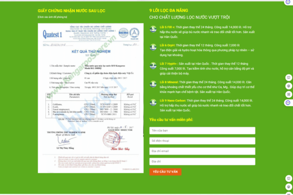 Website giới thiệu doanh nghiệp Hydrogen