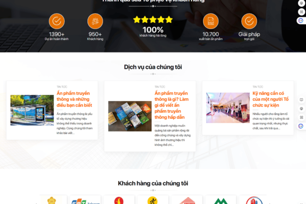 Website truyền thông và Media