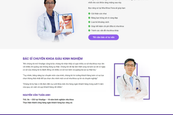 Web quảng bá phòng khám nha khoa