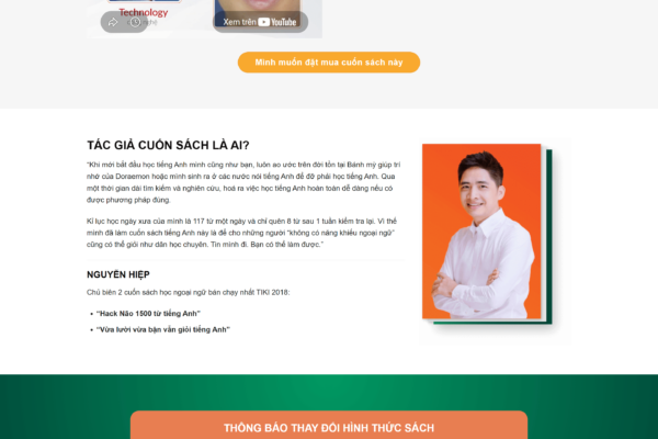 Web bán sách sách học tiếng anh